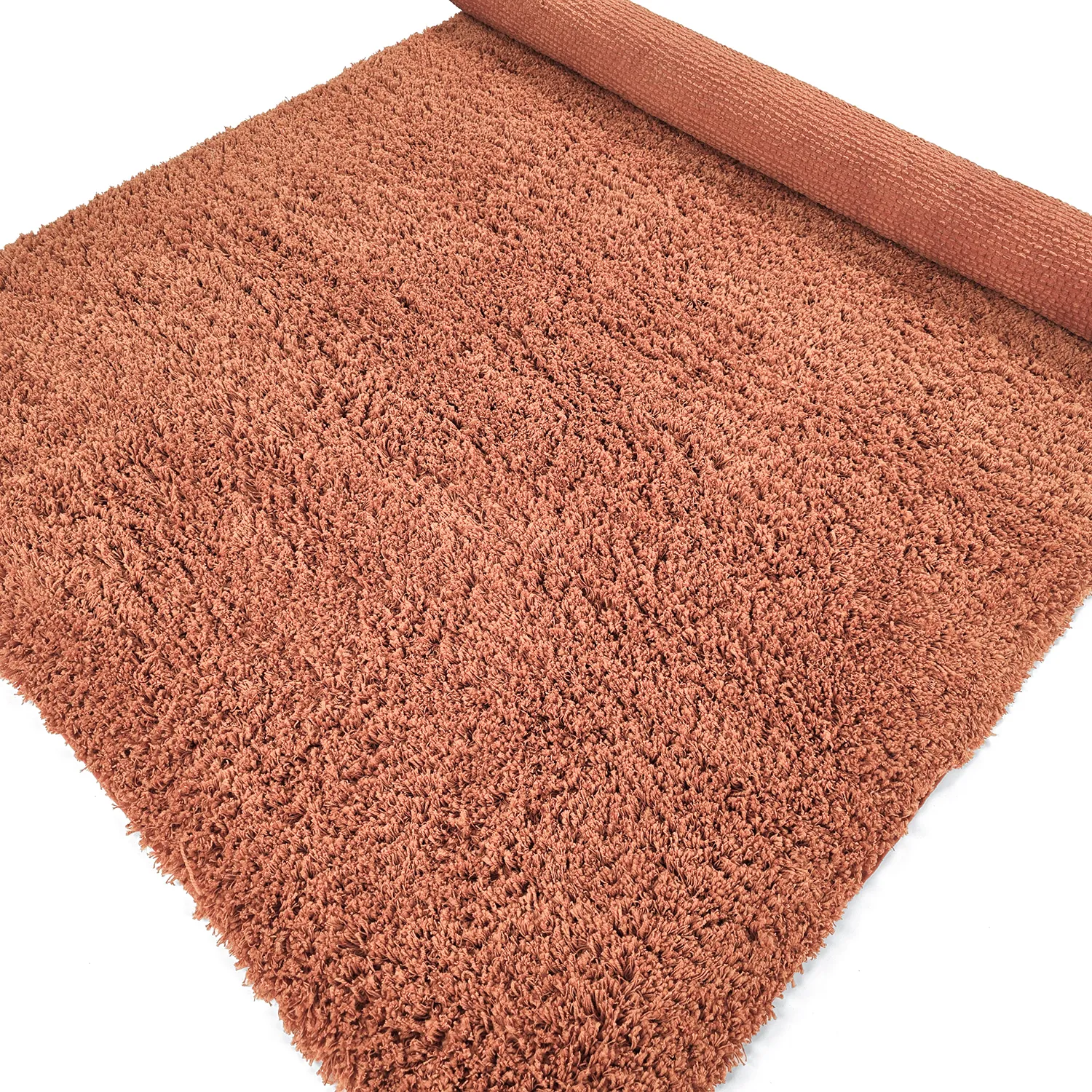 Ryamattor - Combarro Solid Cotton Shaggy (ljusorange)