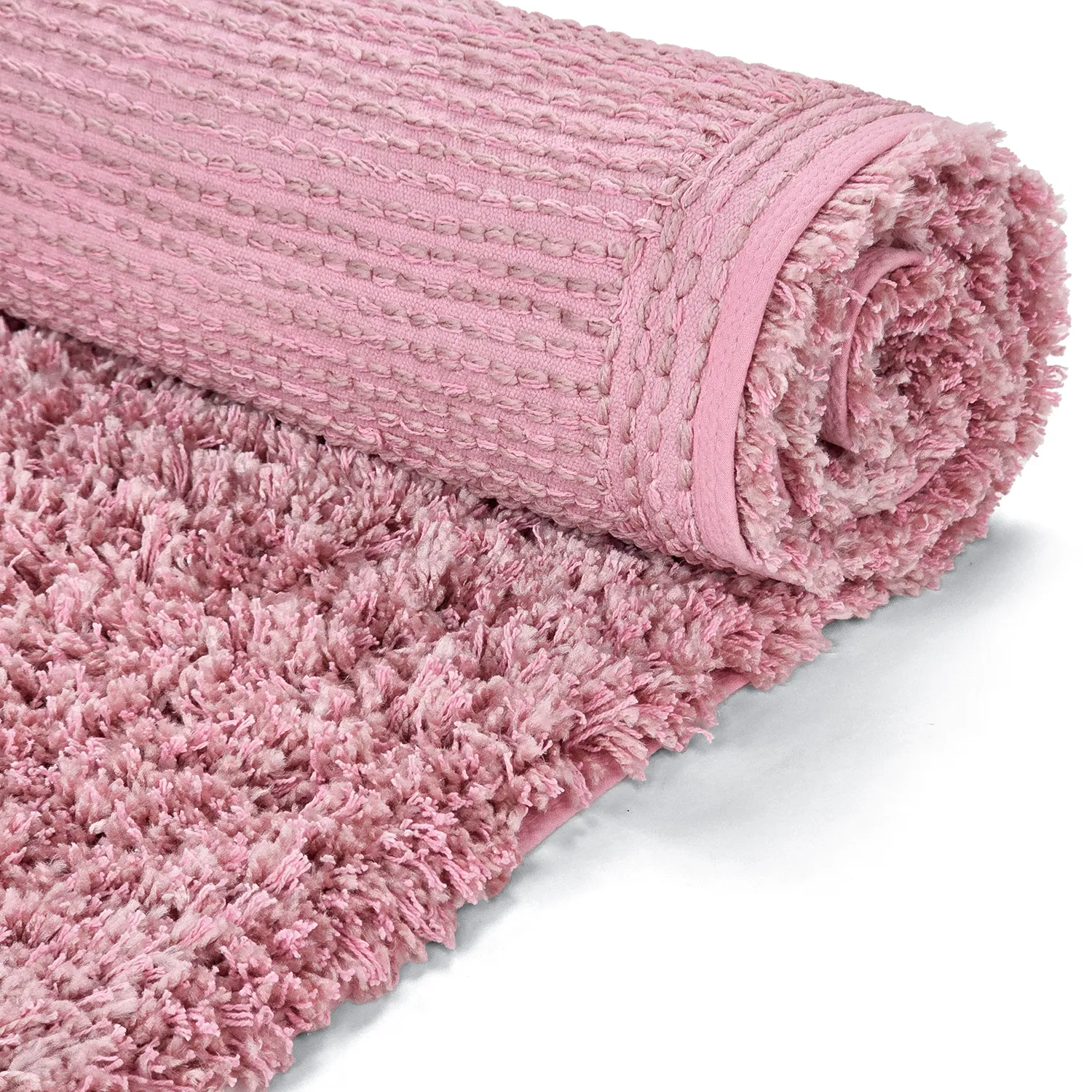Ryamattor - Combarro Solid Cotton Shaggy (ljusrosa)