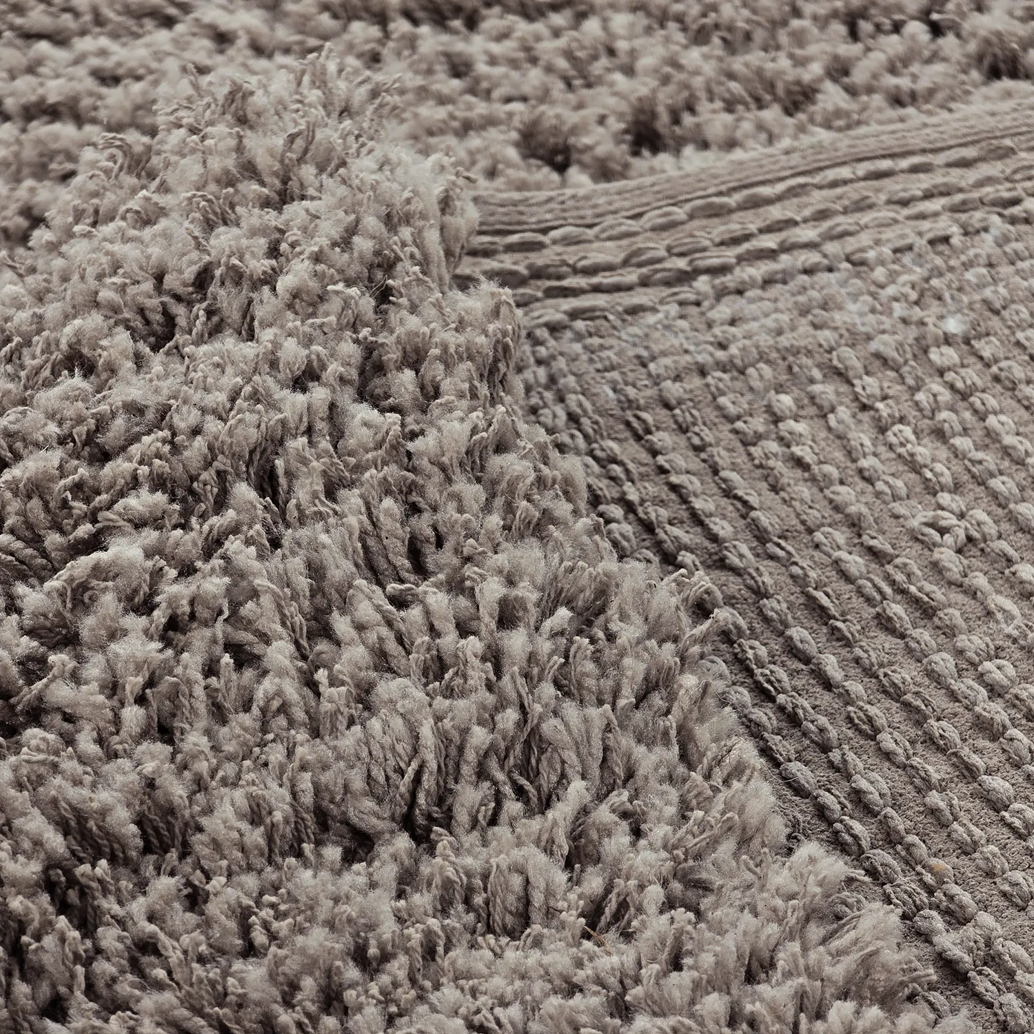 Ryamattor - Combarro Solid Cotton Shaggy (taupe)