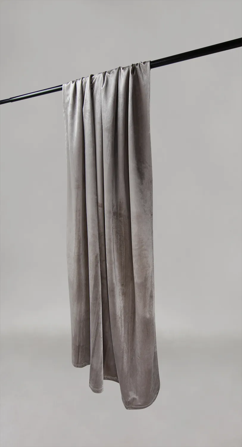 Záclony - Záclona z velúru Marlyn (svetlosivá)