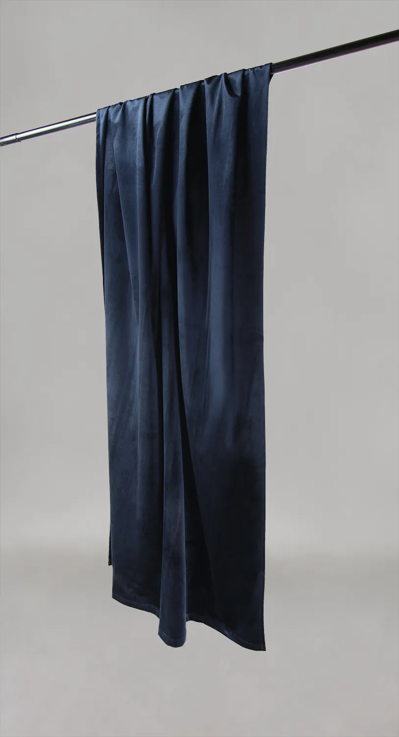 Záclony - Záclona z velúru Marlyn (tmavomodrá)
