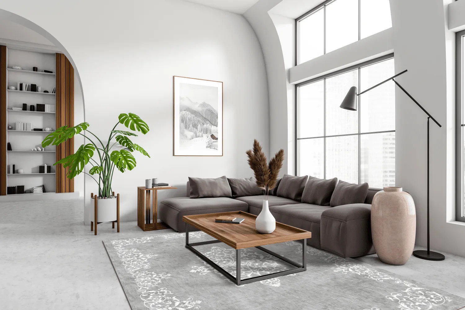 Koberec Wilton - Santi (šedá/biela)