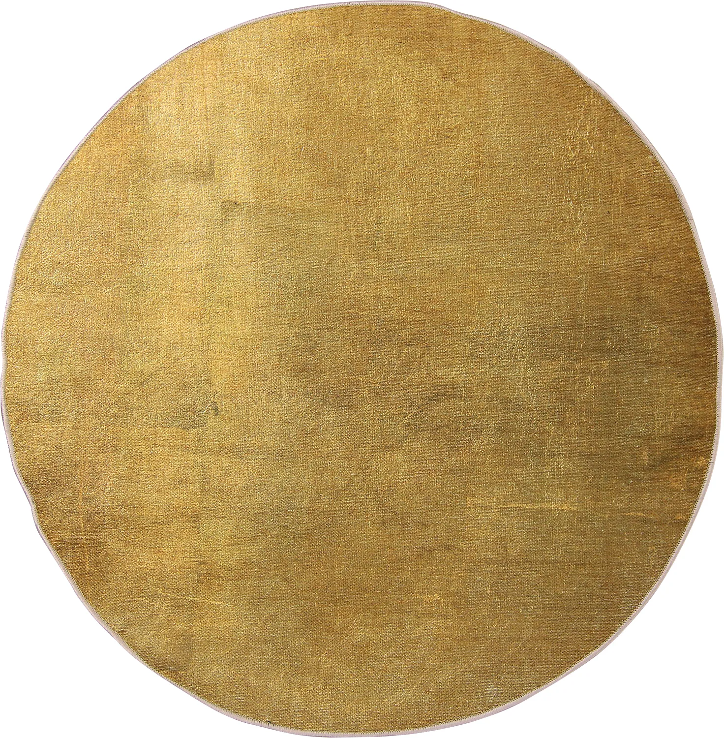 Kruhový koberec - Saranda (zlatý)
