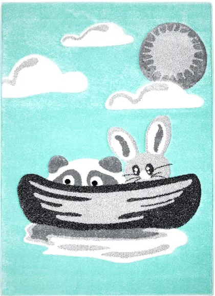 Detská rohož - Bueno Bunny (tyrkysová)