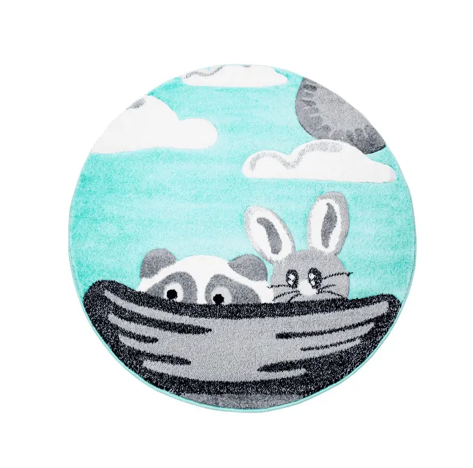 Detská rohož - Bueno Bunny Kolo (tyrkysová)