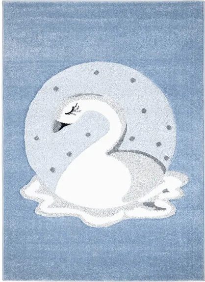 Detský koberec - Bueno Swan (modrý)