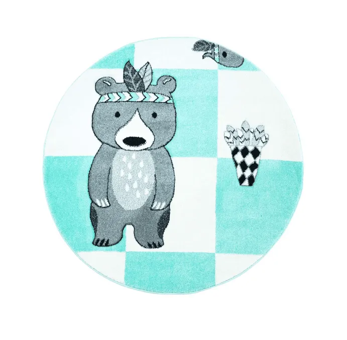 Detská rohož - Bueno Indian Bear (tyrkysová)