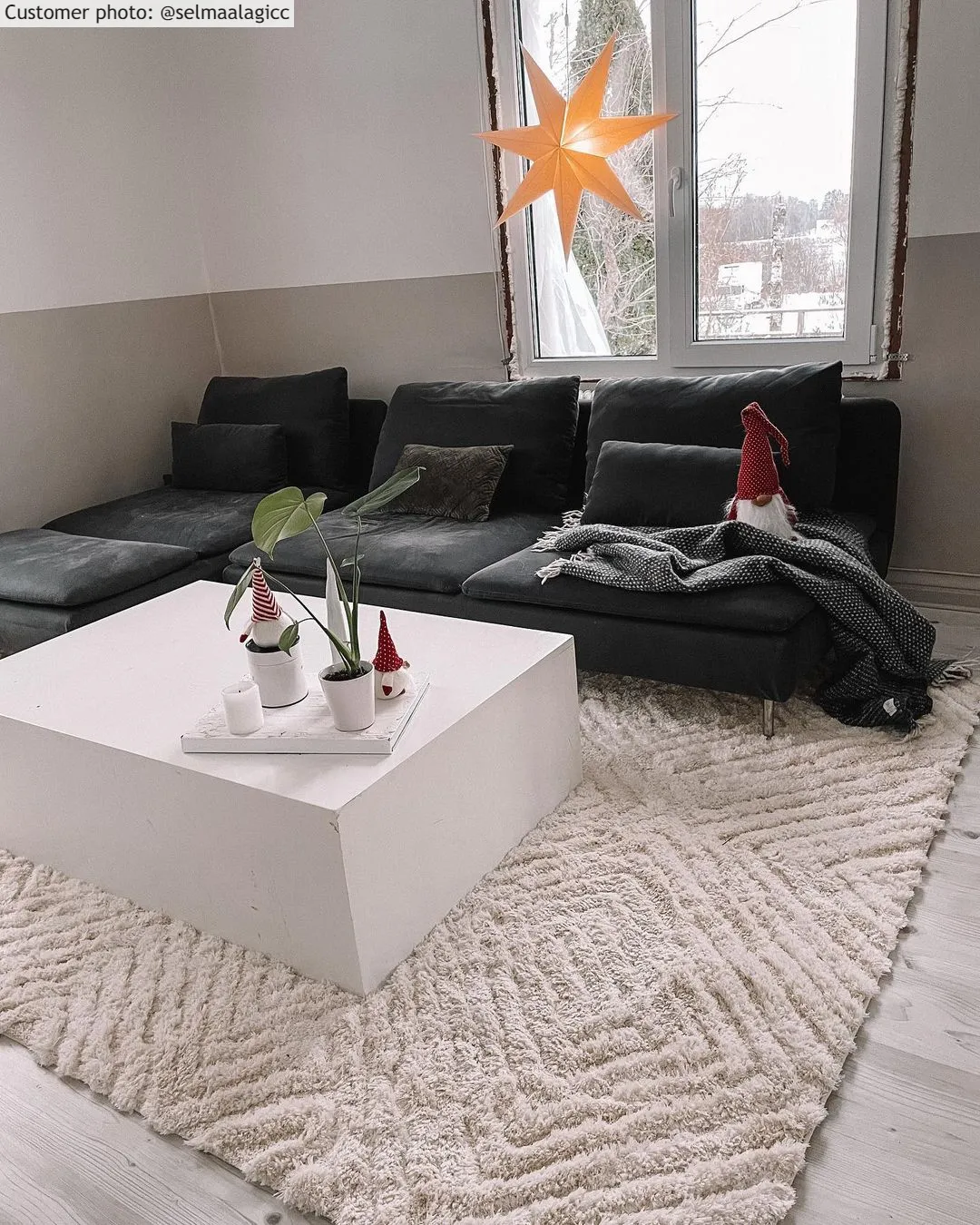 Koberec s dlhým vlasom - Monti (offwhite)