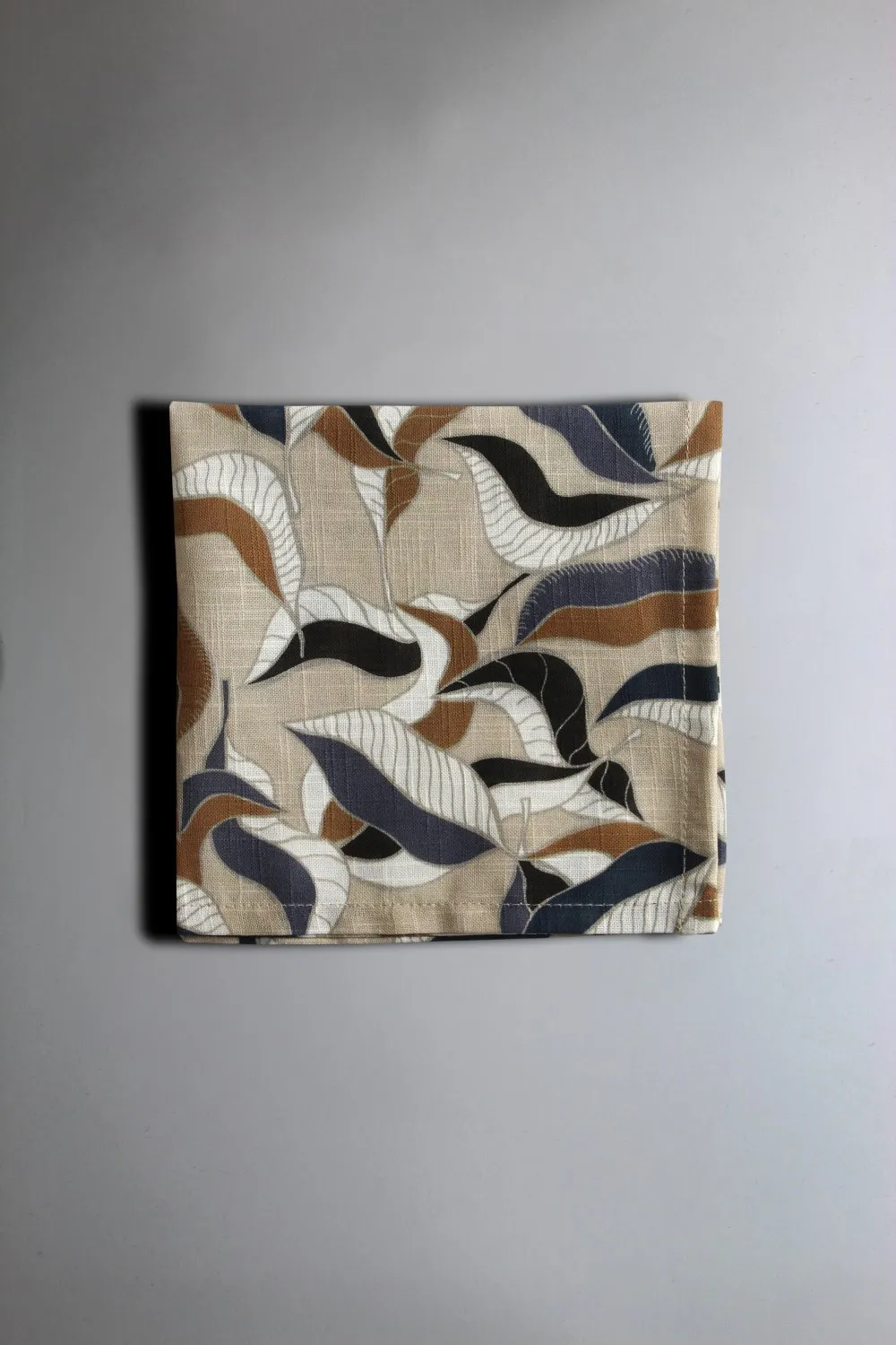 Textilné obrúsky - súprava 4 Amalie (šedá/modrá)