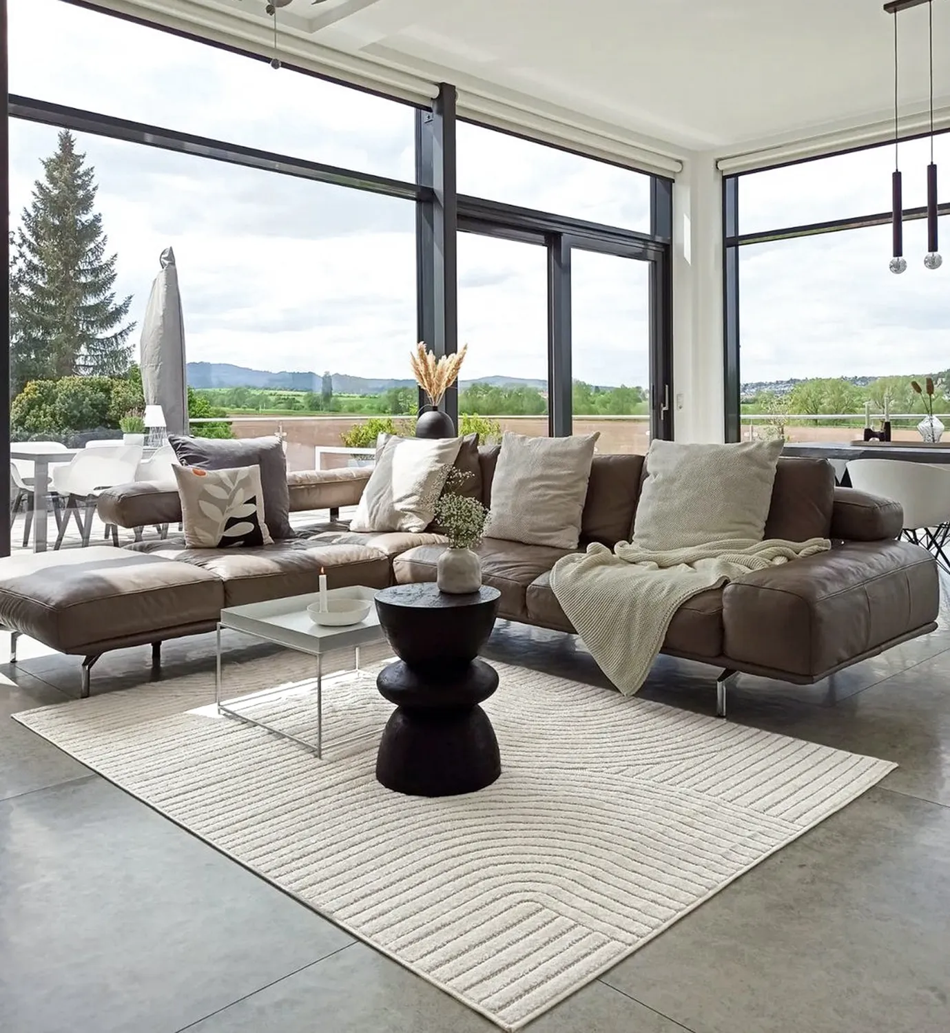 Shaggy Indoor-Outdoor - Devon (krémový)