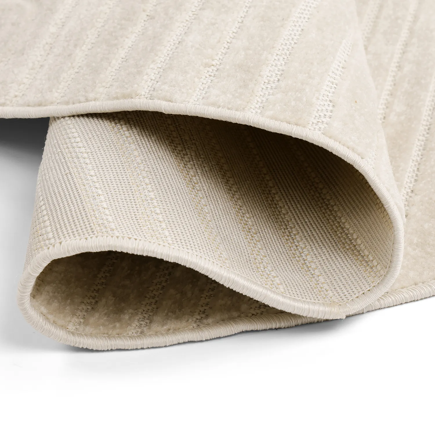 Kruhový koberec - Devon (krémový)