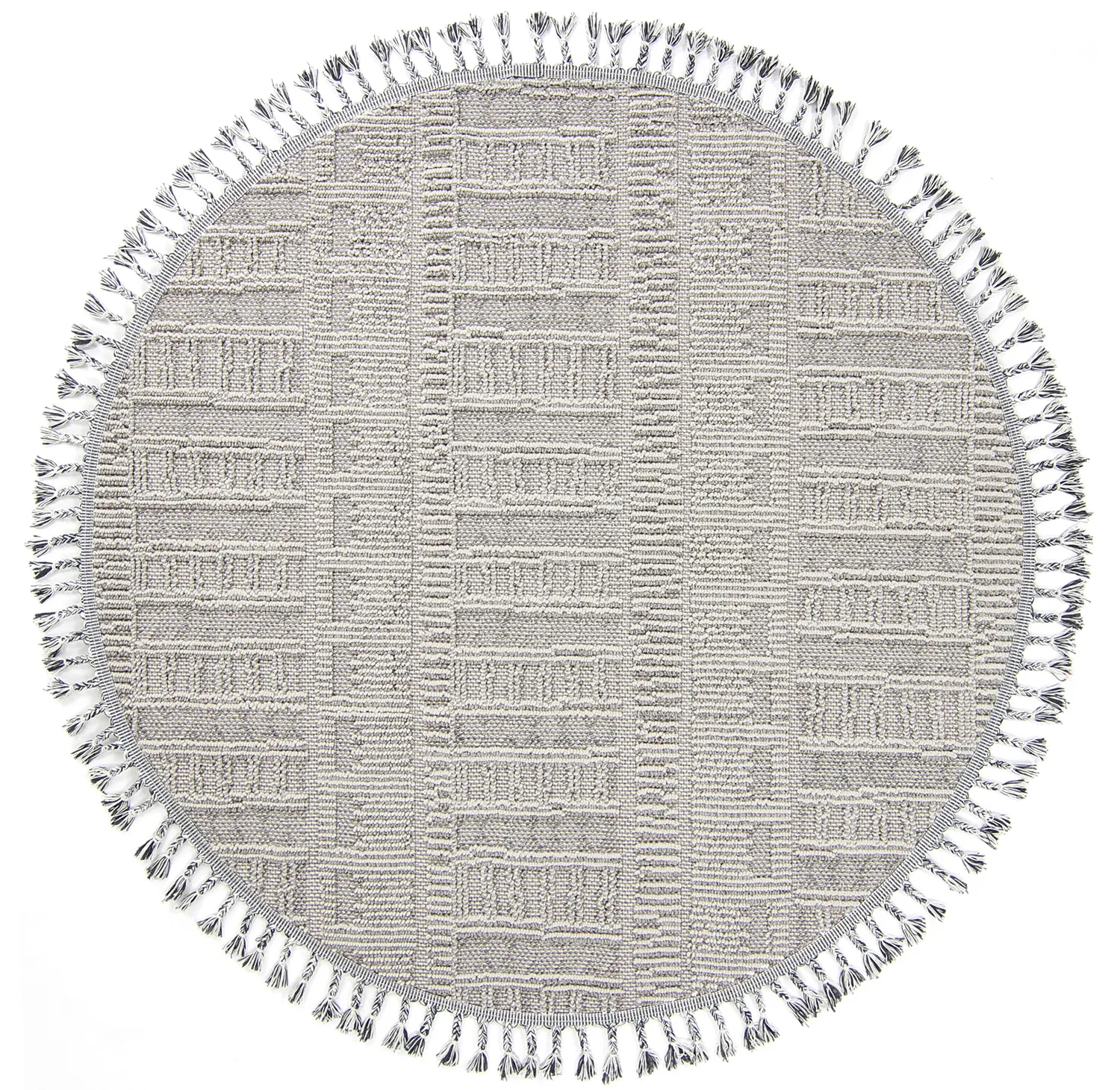 Kruhový koberec - Indoor/Outdoor Diego (šedý)