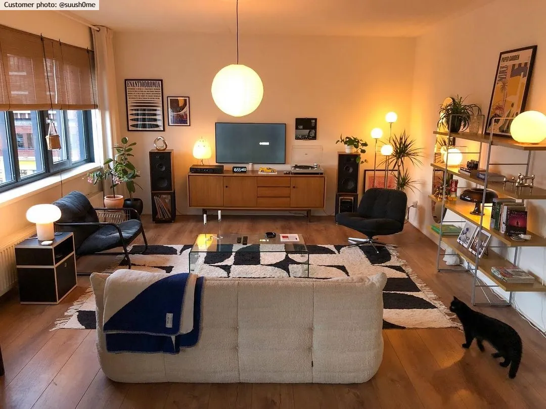 Ryamattor - Siberia Natural Cotton Shaggy (offwhite/svart)