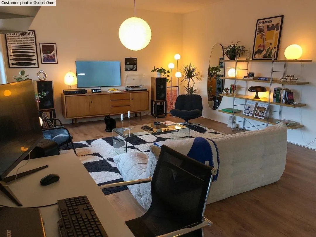 Ryamattor - Siberia Natural Cotton Shaggy (offwhite/svart)