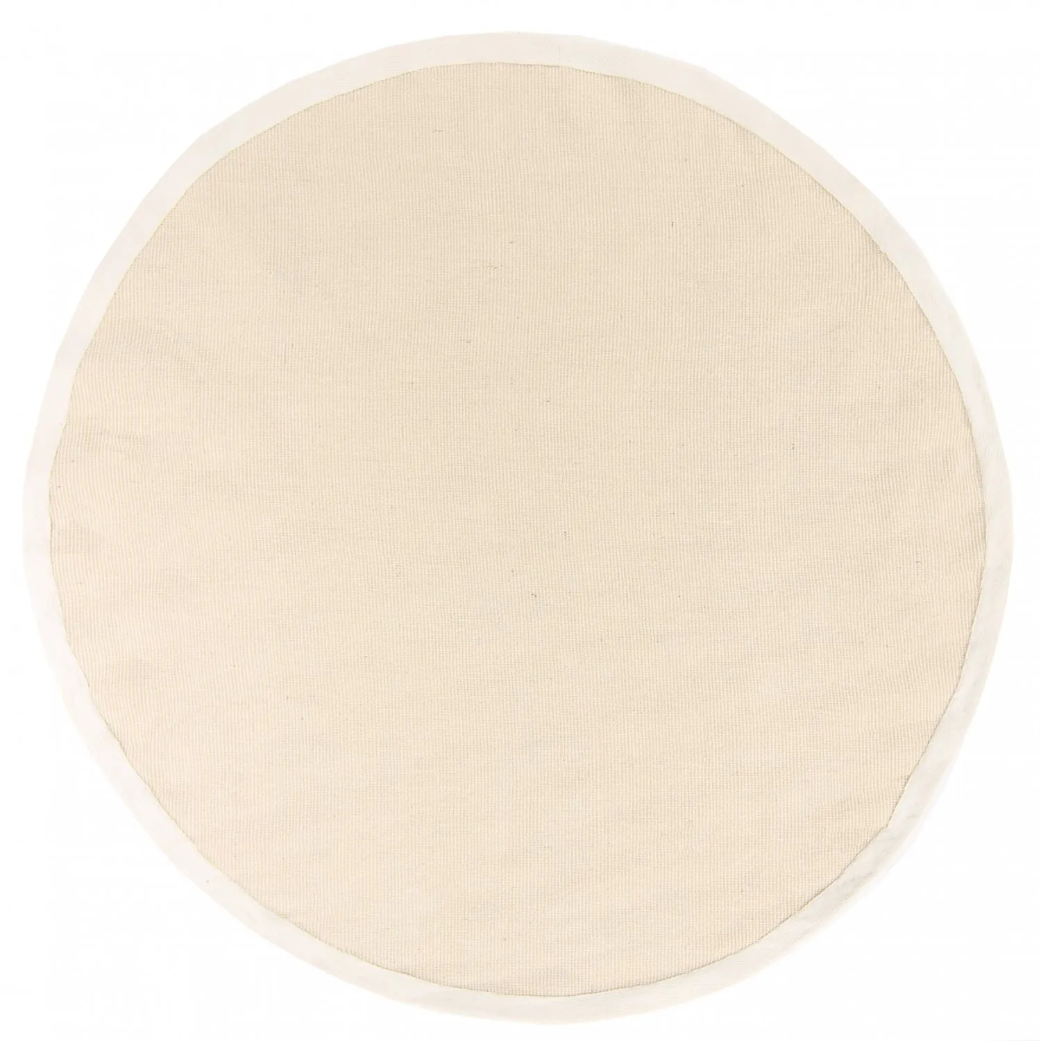 Kruhový koberec (sisal) - Agave (prírodná biela)