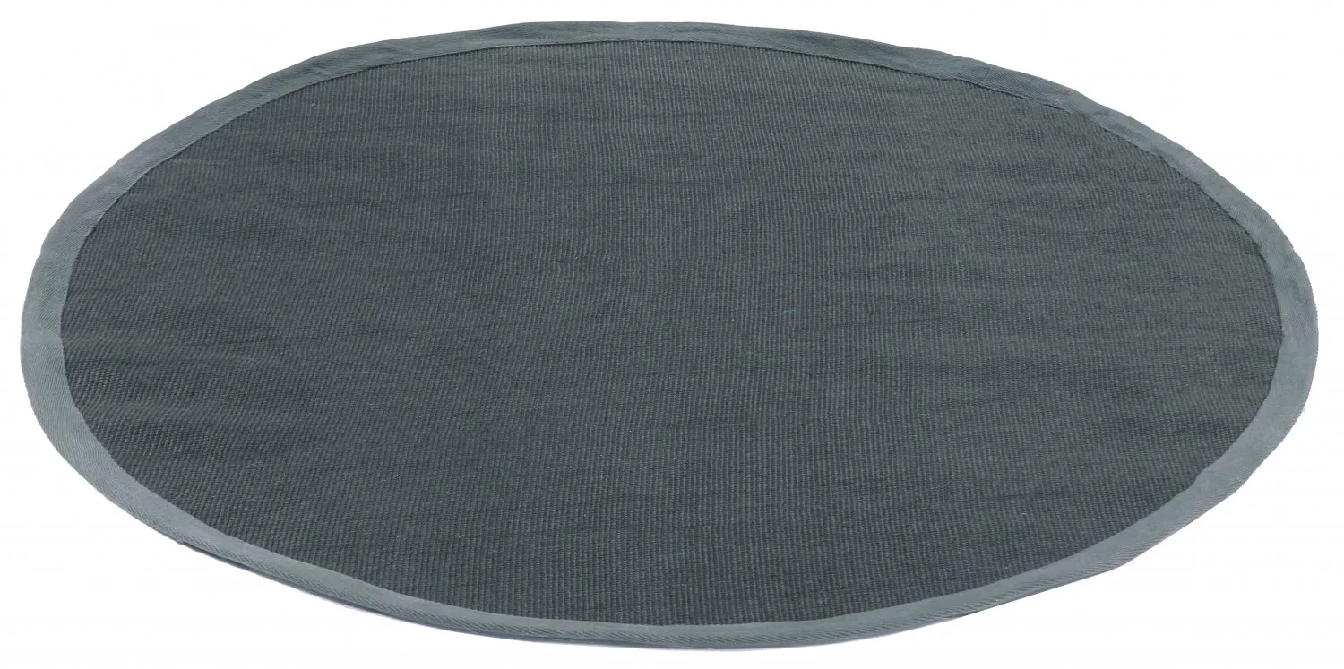 Kruhový koberec (sisal) - Agave (tmavošedá)