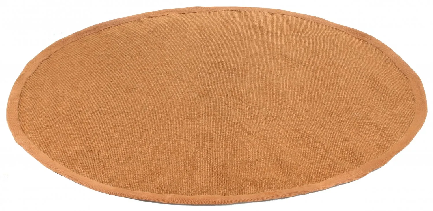 Kruhový koberec (sisal) - Agave (oranžová)