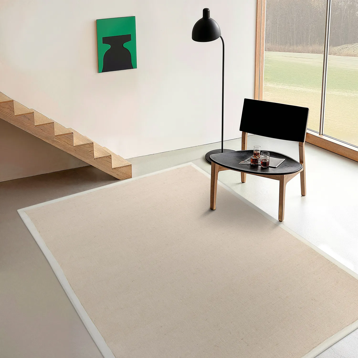 Sisalový koberec - Agave (béžová/sivá)