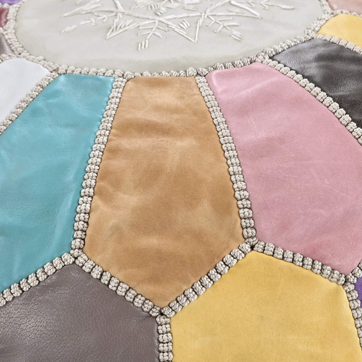 Sittpuff - Marockansk läderpuff (multi) 02
