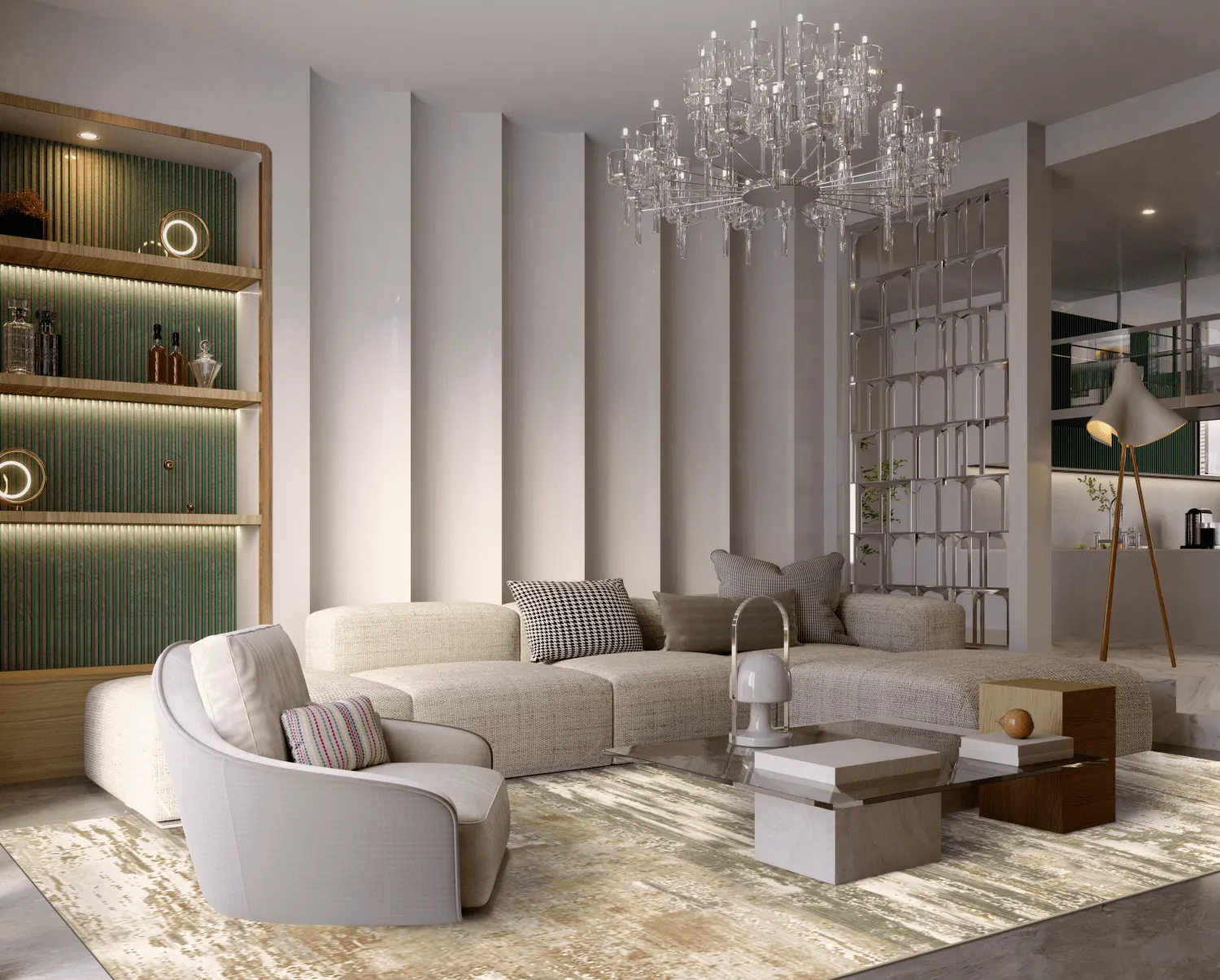 Koberec Wilton - Ben Arous (zelený)