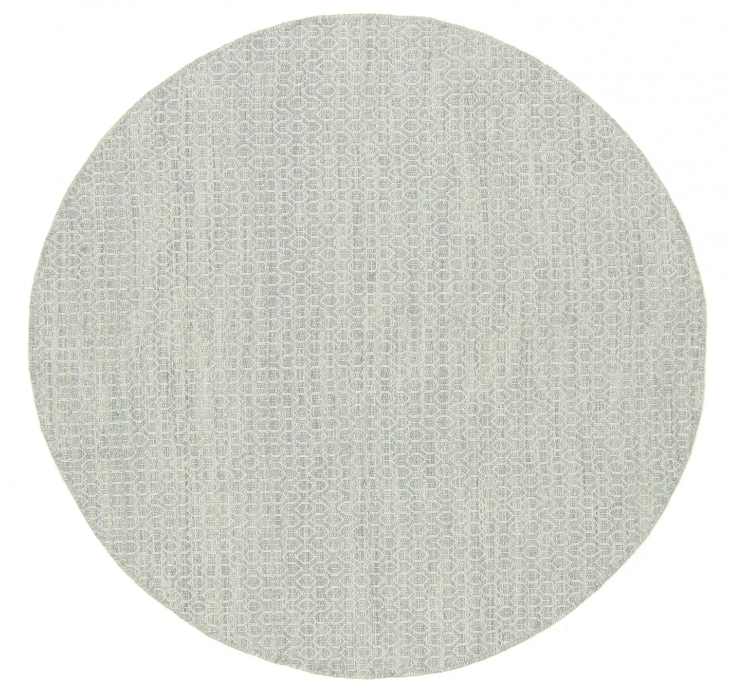 Kruhový koberec - Snowshill (šedá/biela)