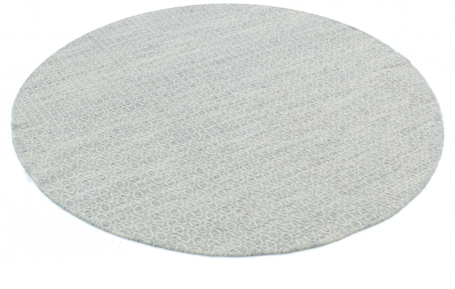 Kruhový koberec - Snowshill (šedá/biela)