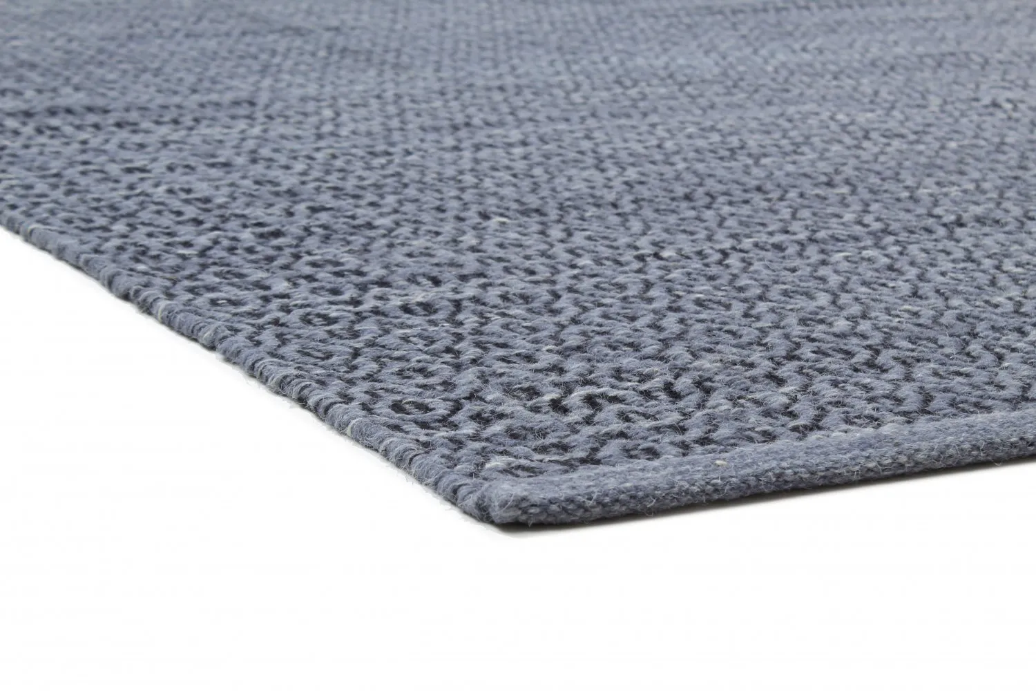 Vlnený koberec - Snowshill (modrá/čierna)