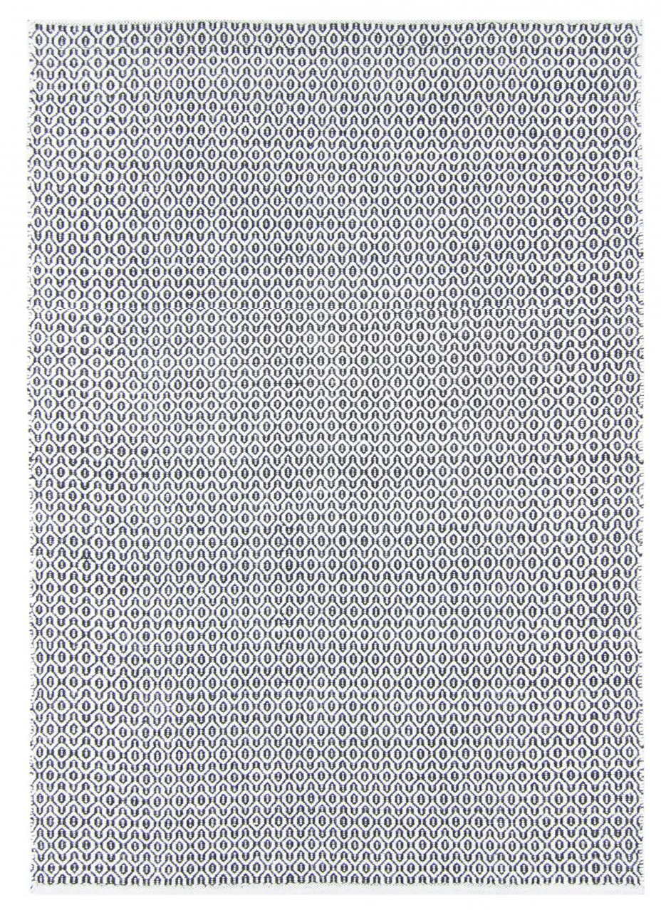 Vlnený koberec - Snowshill (čierna/biela)