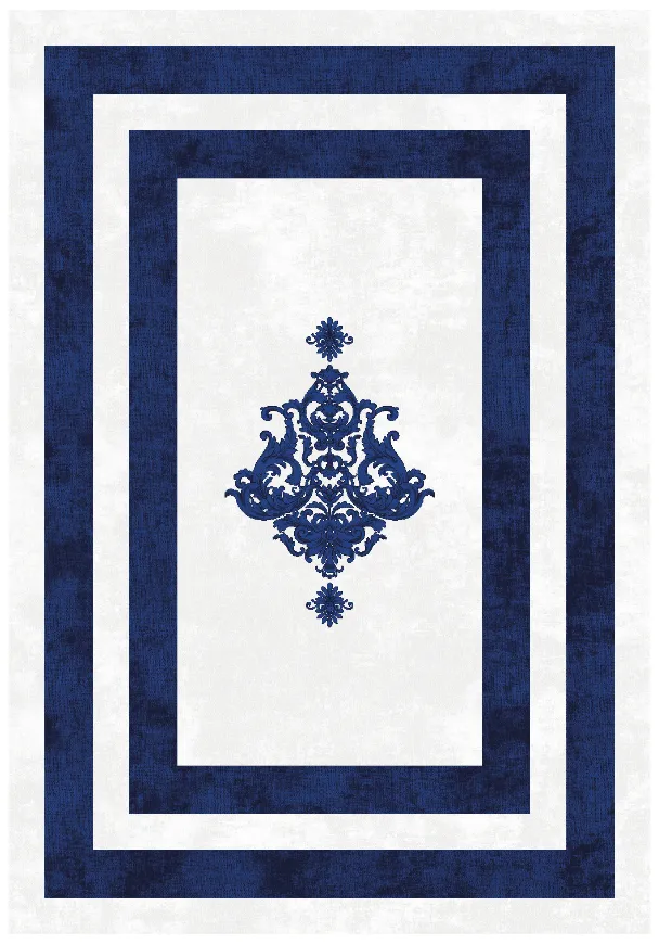 Koberec Wilton - Soros (modrý/biely)