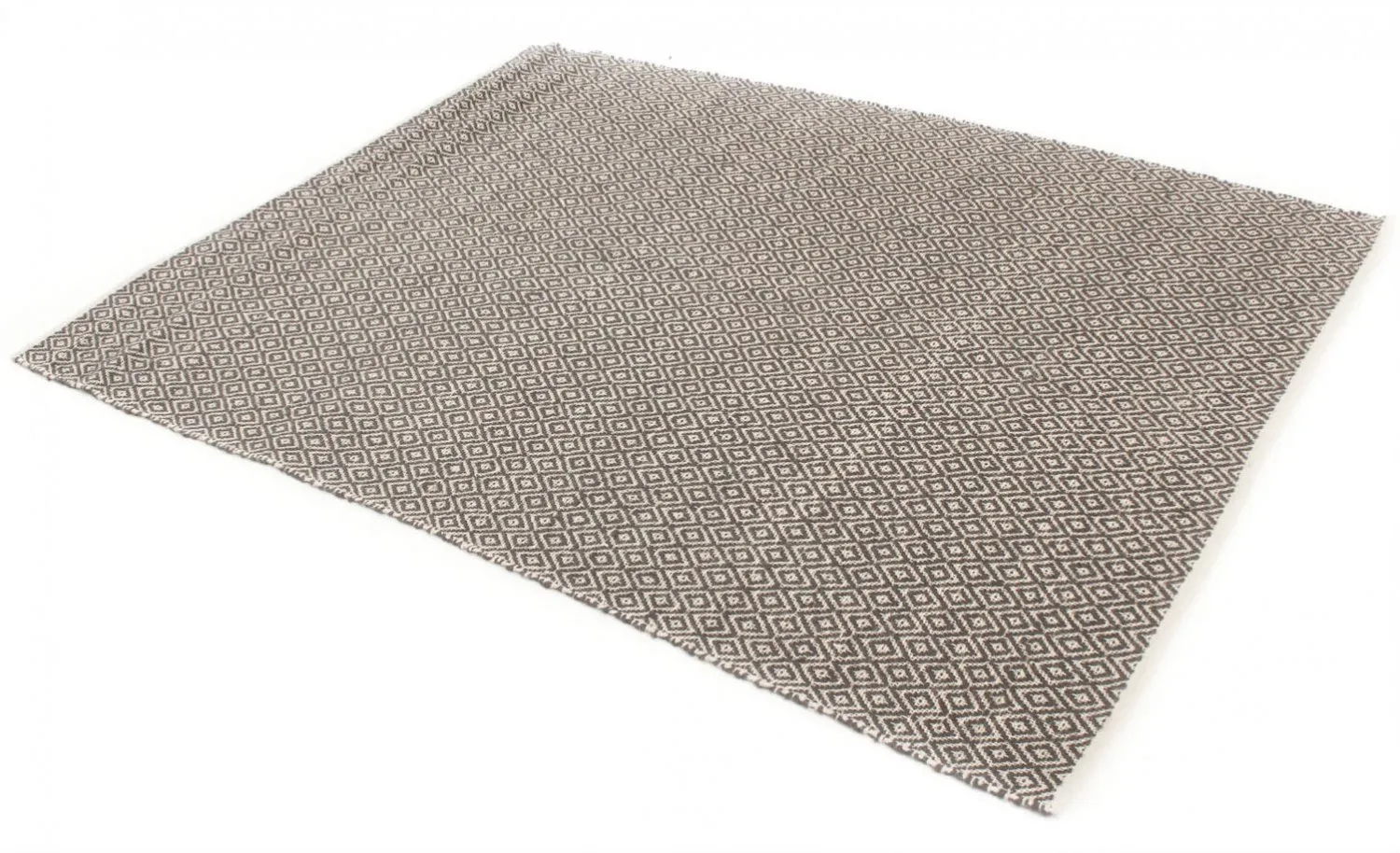 Jutový koberec - Puebla (čierna/sivá)