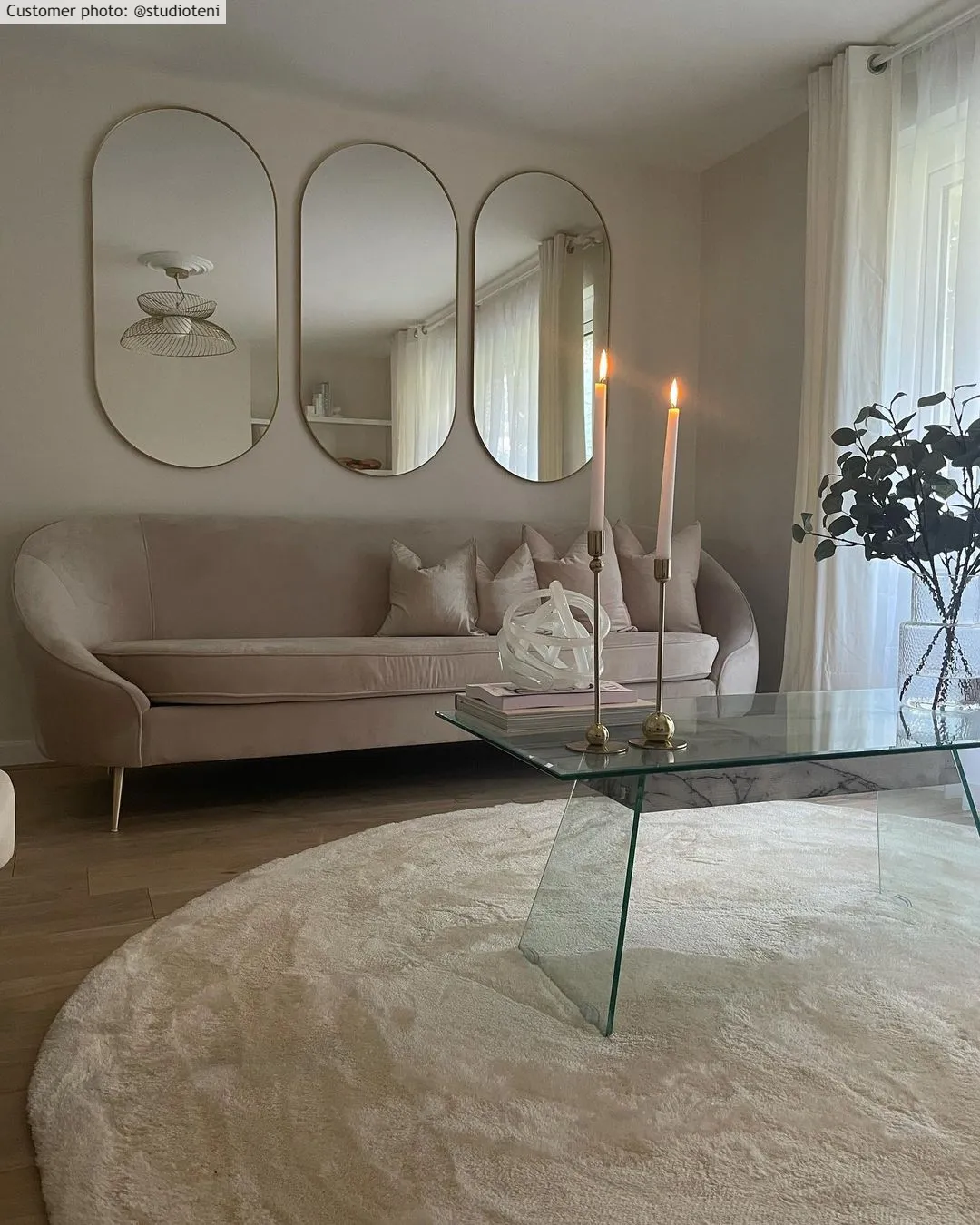 Koberce okrúhle - Aranga Super Soft Fur (béžová)