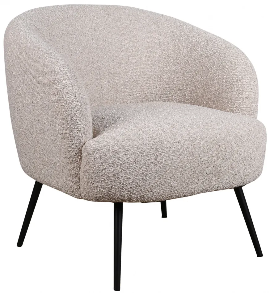 Fåtölj - Capri (beige/bouclé)