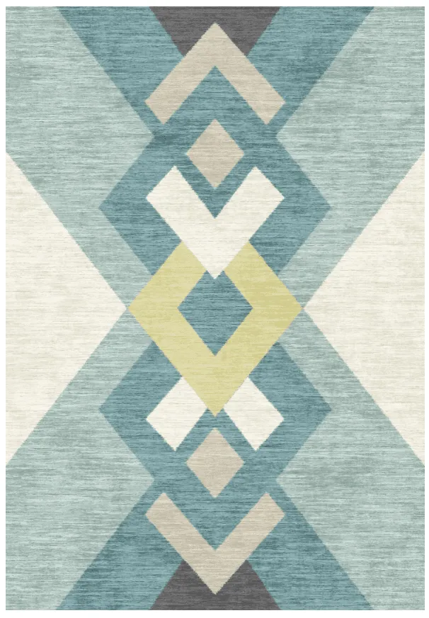 Koberec Wilton - Temara (modrý/multicolor)