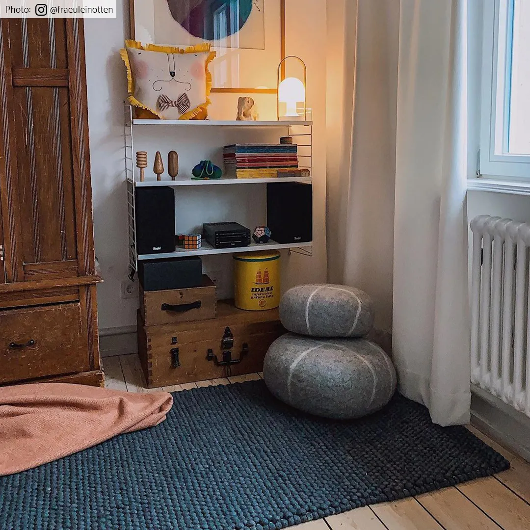 Vlnený koberec - Avafors (tmavošedý)