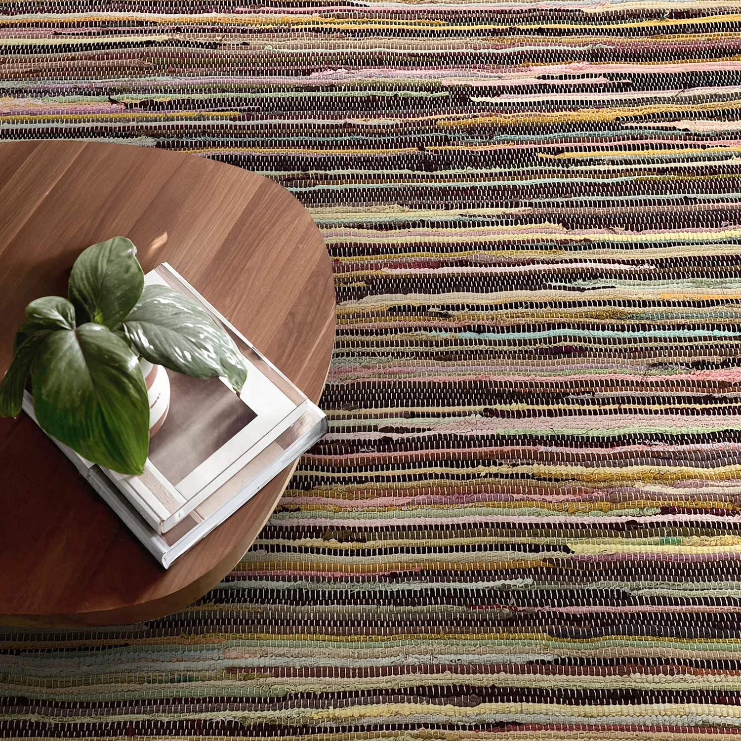 Koberec z kusov - Happy (žltá/multi)