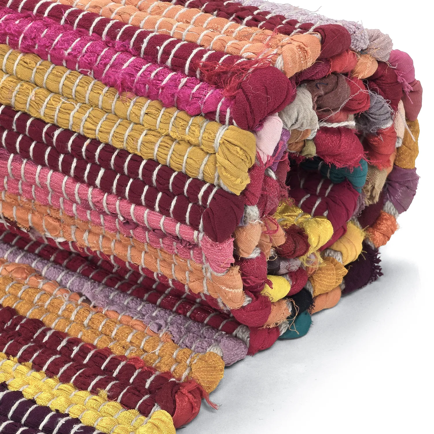 Koberec z kusov - Happy (ružová/multi)