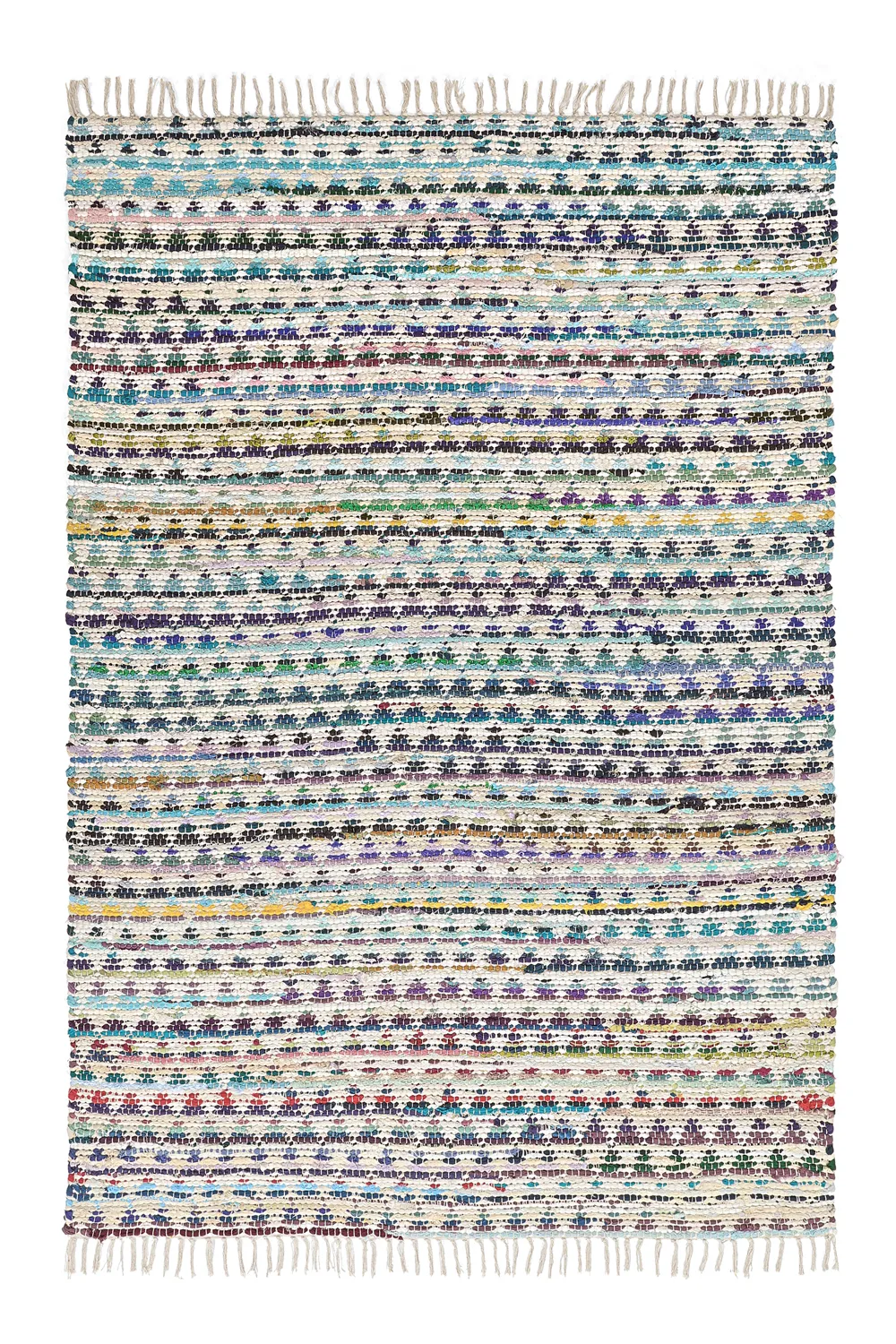 Koberec z kusov - Lindby (modrá/multi)