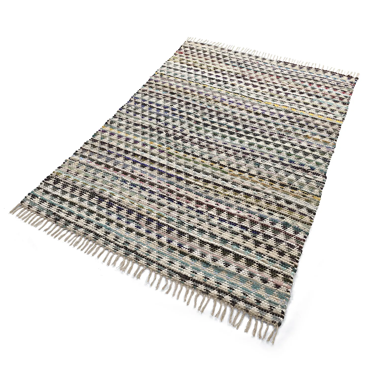 Koberec z kusov - Lindby (modrá/multi)