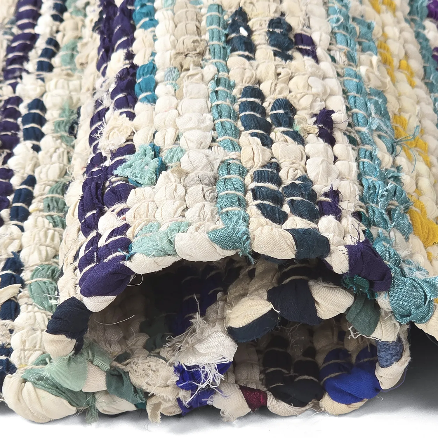 Koberec z kusov - Lindby (modrá/multi)