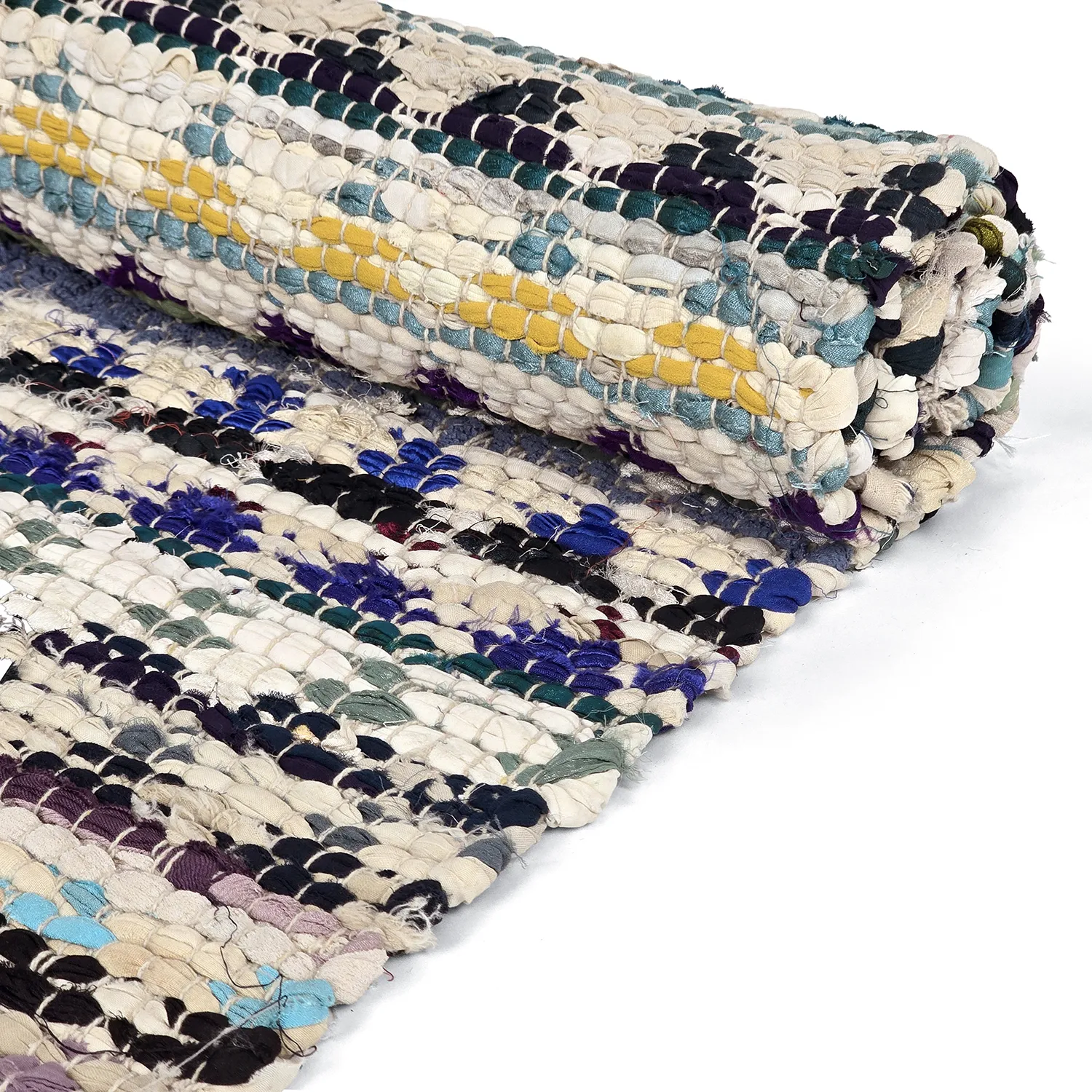 Koberec z kusov - Lindby (modrá/multi)