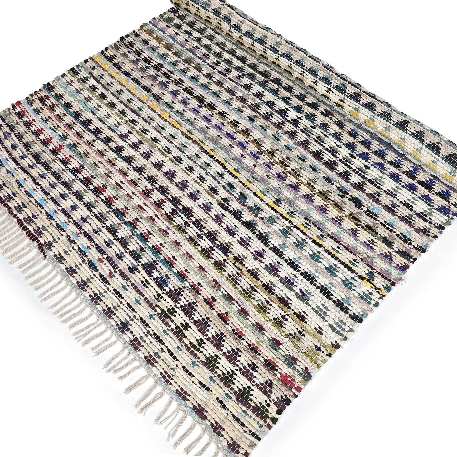 Koberec z kusov - Lindby (modrá/multi)