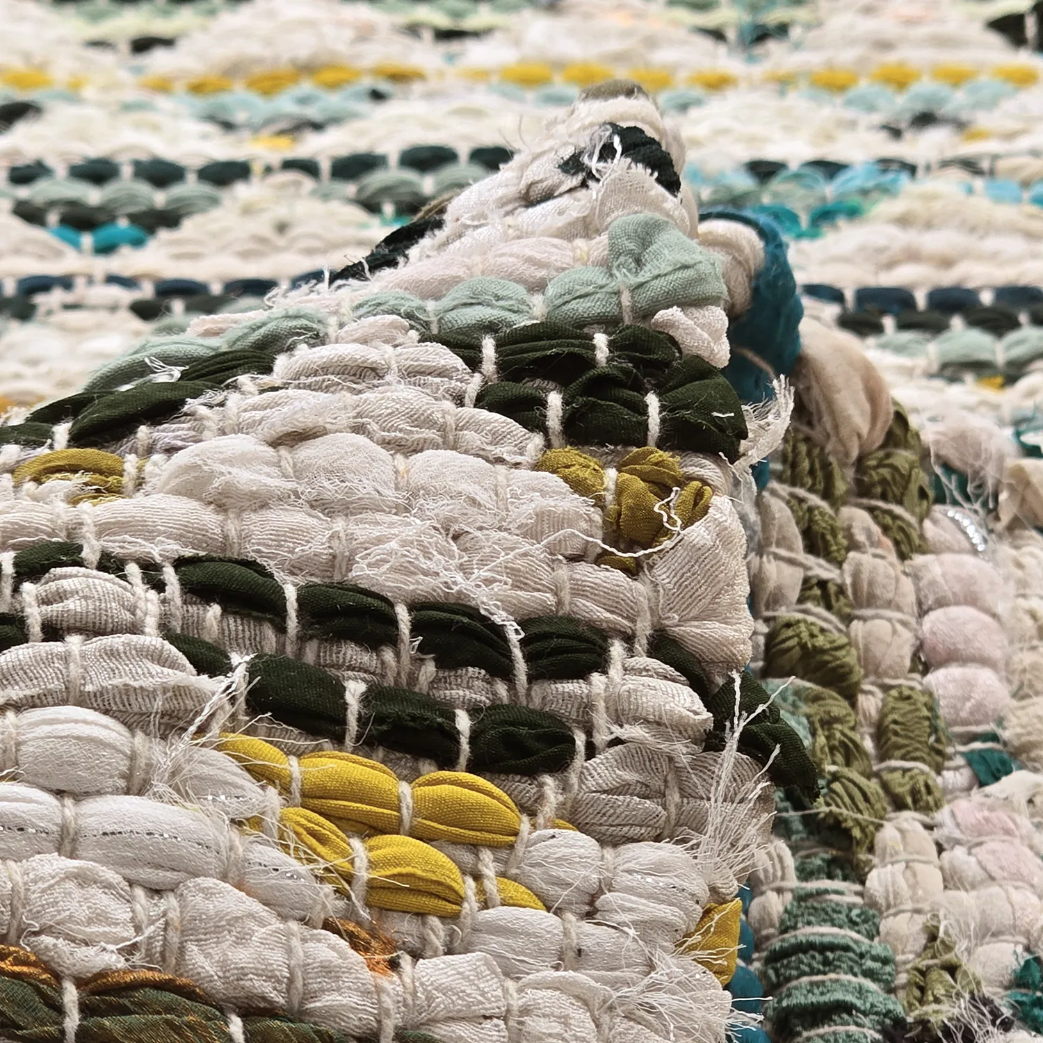 Koberec z kusov - Lindby (žltá/multi)