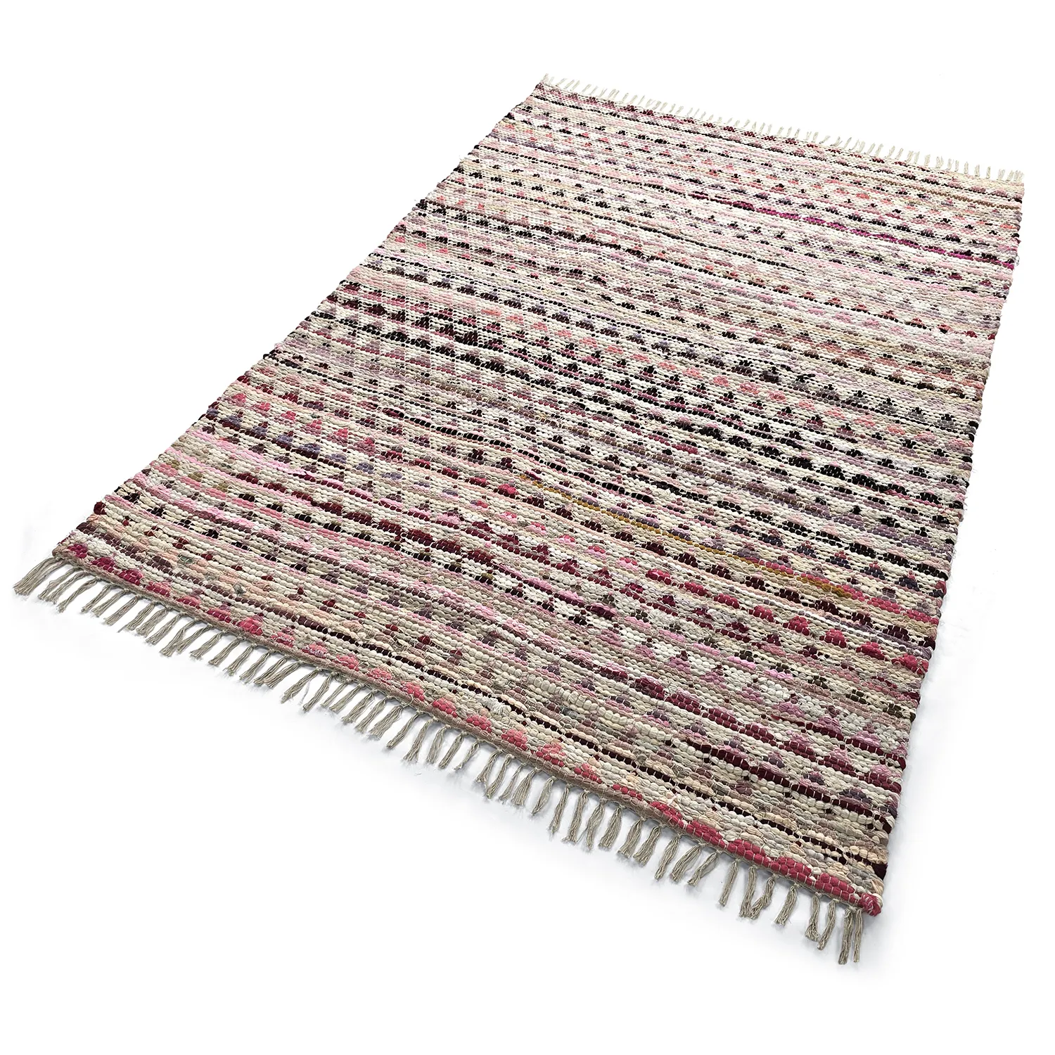 Koberec z patchworku - Lindby (ružová/multicolor)