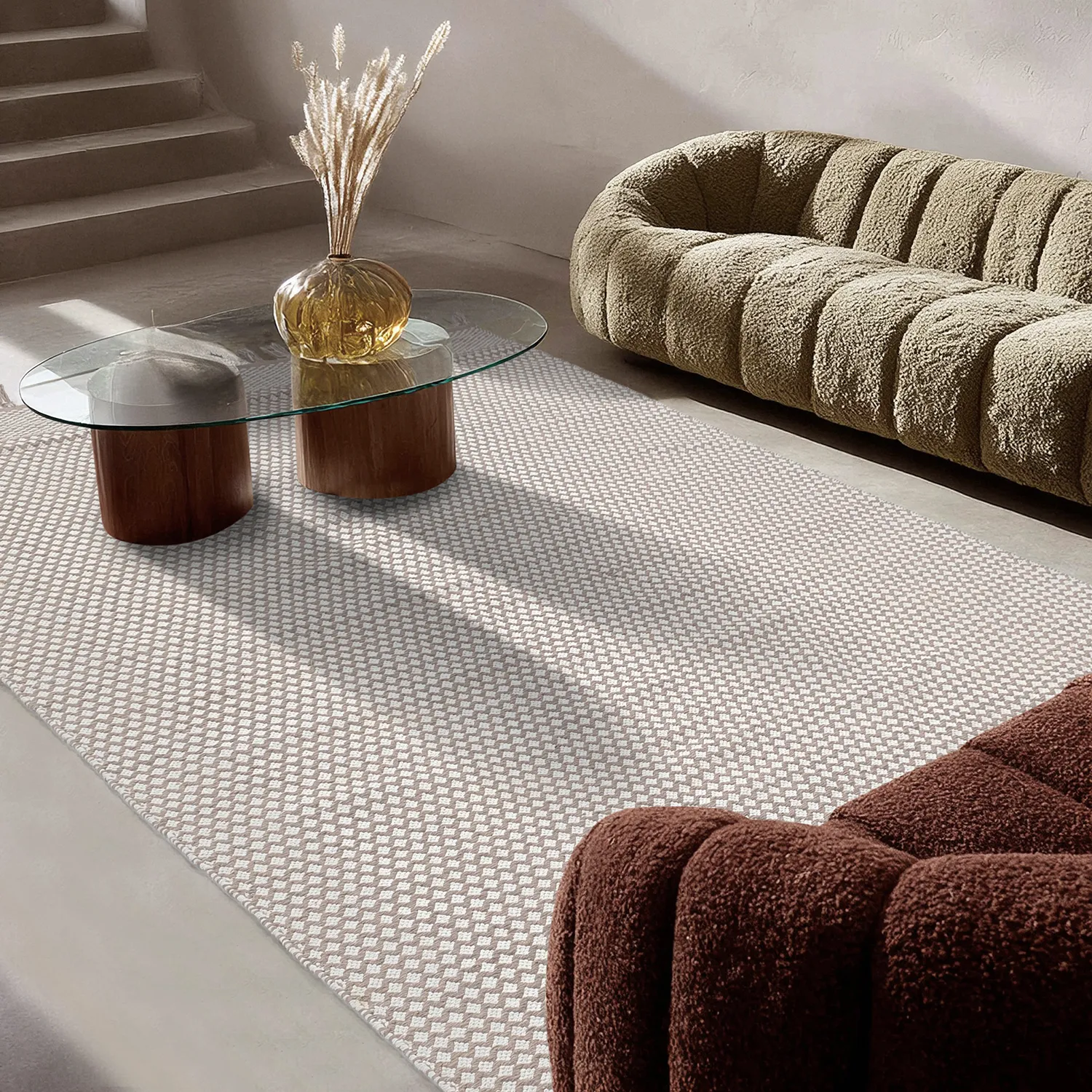 Koberec z kusov - Vinga (prírodný)