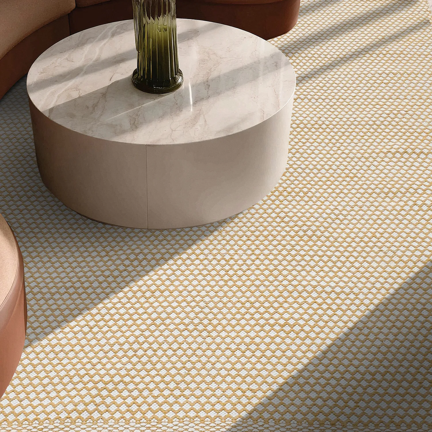 Koberec z kusov - Vinga (horčicovožltý)