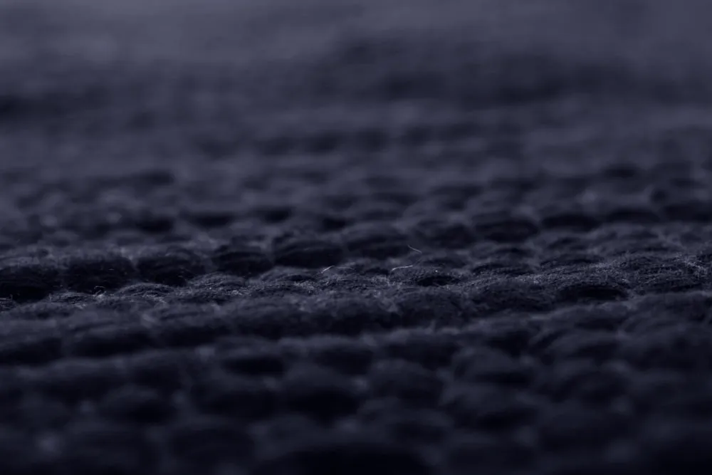 Koberec z patchworku - Silje (modrá/tmavomodrá)