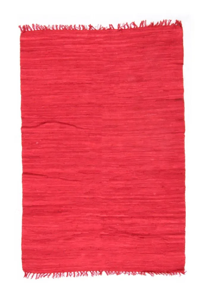 Koberec z patchworku - Silje (červená)