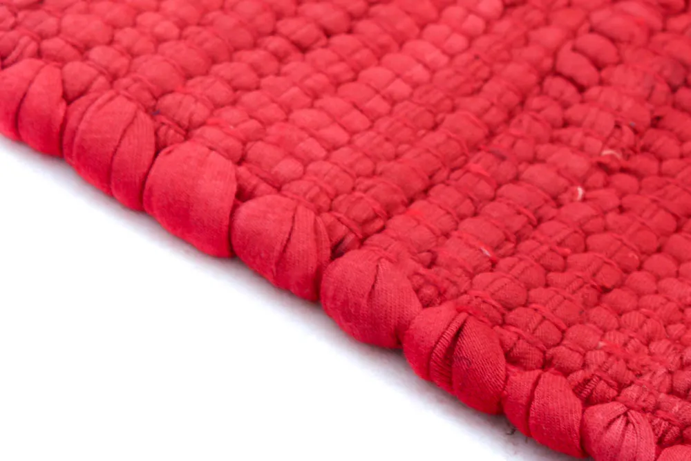 Koberec z patchworku - Silje (červená)