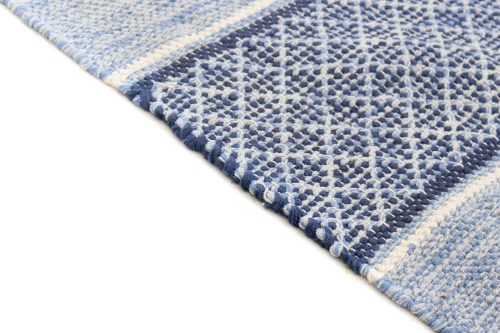 Koberec z kusov - Visby (modrý)