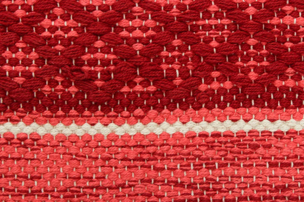 Koberec z kusov - Visby (červený)